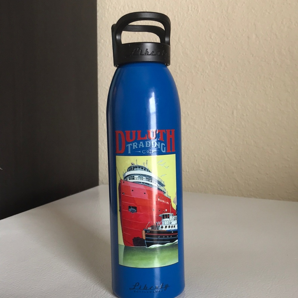 Duluth Trading Company Liberty Metal Water Bottle. Made In USA. About 24 Ounces.
